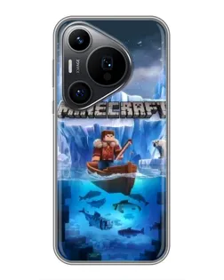 Чехол для Huawei Pura 70 PRO с картинкой «Minecraft ледяной мир» Чехол для Huawei Pura 70 PRO с картинкой «Minecraft ледяной мир»