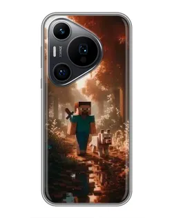 Чехол для Huawei Pura 70 PRO с картинкой «Стив в лесу» Чехол для Huawei Pura 70 PRO с картинкой «Стив в лесу»