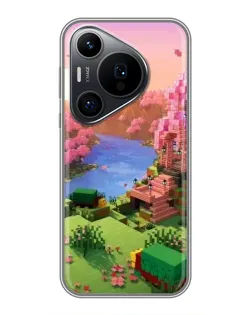 Чехол для Huawei Pura 70 PRO с картинкой «Розовое дерево Minecraft» Чехол для Huawei Pura 70 PRO с картинкой «Розовое дерево Minecraft»