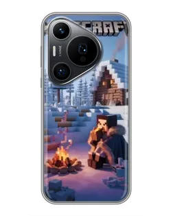 Чехол для Huawei Pura 70 PRO с картинкой «Зимний Minecraft» Чехол для Huawei Pura 70 PRO с картинкой «Зимний Minecraft»