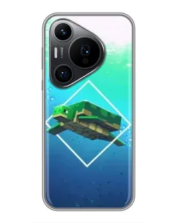 Чехол для Huawei Pura 70 PRO с картинкой «Черепаха Minecraft» Чехол для Huawei Pura 70 PRO с картинкой «Черепаха Minecraft»