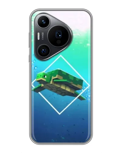 Чехол для Huawei Pura 70 PRO с картинкой «Черепаха Minecraft» Чехол для Huawei Pura 70 PRO с картинкой «Черепаха Minecraft»