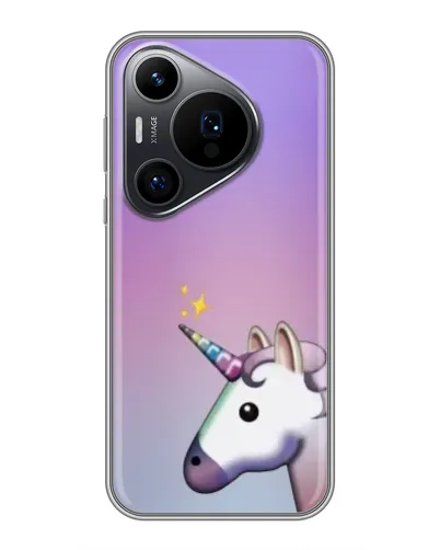 Чехол для Huawei Pura 70 PRO с картинкой «Единорог градиент» Чехол для Huawei Pura 70 PRO с картинкой «Единорог градиент»