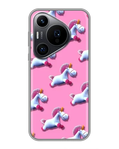 Чехол для Huawei Pura 70 PRO с картинкой «Единороги на розовом» Чехол для Huawei Pura 70 PRO с картинкой «Единороги на розовом»