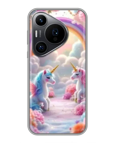 Чехол для Huawei Pura 70 PRO с картинкой «Радуга и единороги» Чехол для Huawei Pura 70 PRO с картинкой «Радуга и единороги»