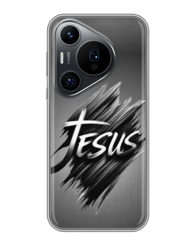 Чехол для Huawei Pura 70 PRO с картинкой «Надпись Jesus Graffiti»
