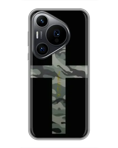 Чехол для Huawei Pura 70 PRO с картинкой «Милитари Крест»