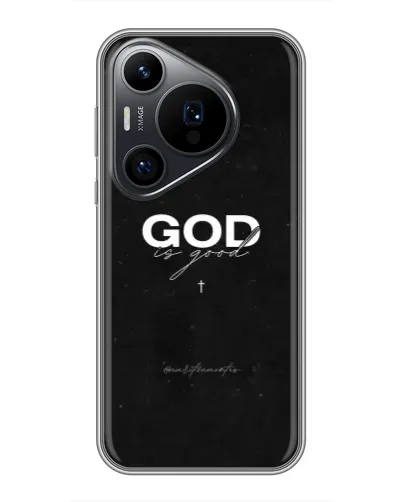 Чехол для Huawei Pura 70 PRO с картинкой «GOD — Бог над всем»