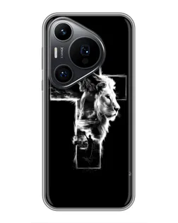 Чехол для Huawei Pura 70 PRO с картинкой «Сияющий крест Jesus»