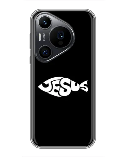 Чехол для Huawei Pura 70 PRO с картинкой «Рыба Jesus» Чехол для Huawei Pura 70 PRO с картинкой «Рыба Jesus»