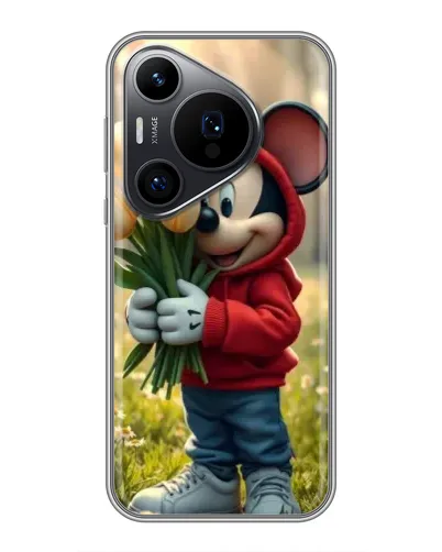 Чехол для Huawei Pura 70 PRO с картинкой «Микки с тюльпанами» Чехол для Huawei Pura 70 PRO с картинкой «Микки с тюльпанами»