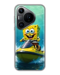 Чехол для Huawei Pura 70 PRO с картинкой «Спанч Боб на гидроцикле» Чехол для Huawei Pura 70 PRO с картинкой «Спанч Боб на гидроцикле»