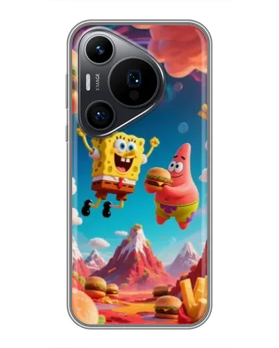 Чехол для Huawei Pura 70 PRO с картинкой «Космический фастфуд» Чехол для Huawei Pura 70 PRO с картинкой «Космический фастфуд»