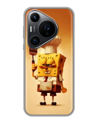 Чехол для Huawei Pura 70 PRO с картинкой «Губка Боб повар» Чехол для Huawei Pura 70 PRO с картинкой «Губка Боб повар»