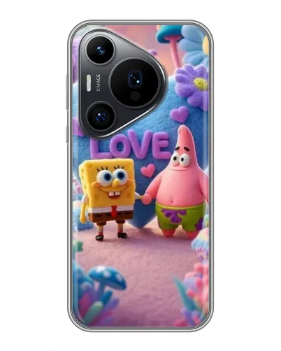 Чехол для Huawei Pura 70 PRO с картинкой «Губка Боб Патрик» Чехол для Huawei Pura 70 PRO с картинкой «Губка Боб Патрик»