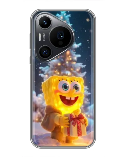 Чехол для Huawei Pura 70 PRO с картинкой «Рождественский Спанч Боб» Чехол для Huawei Pura 70 PRO с картинкой «Рождественский Спанч Боб»