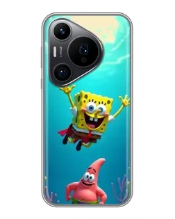 Чехол для Huawei Pura 70 PRO с картинкой «Спанч Боб под водой» Чехол для Huawei Pura 70 PRO с картинкой «Спанч Боб под водой»