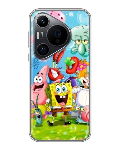 Чехол для Huawei Pura 70 PRO с картинкой «Губка Боб и друзья» Чехол для Huawei Pura 70 PRO с картинкой «Губка Боб и друзья»