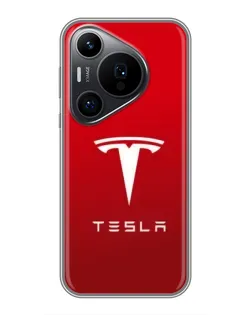 Чехол для Huawei Pura 70 PRO с картинкой «Tesla Red Classic»