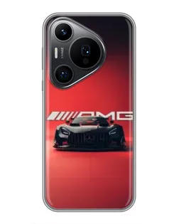 Чехол для Huawei Pura 70 PRO с картинкой «Mercedes AMG — красная линия»