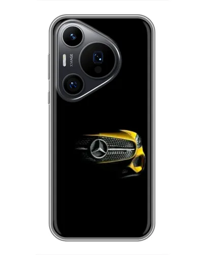 Чехол для Huawei Pura 70 PRO с картинкой «Mercedes — ретро стиль»