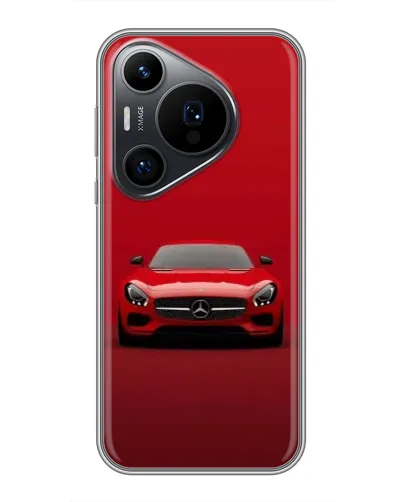 Чехол для Huawei Pura 70 PRO с картинкой «Красный Mercedes AMG»