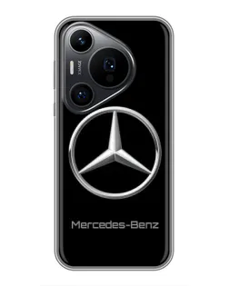 Чехол для Huawei Pura 70 PRO с картинкой «Mercedes Silver Logo»