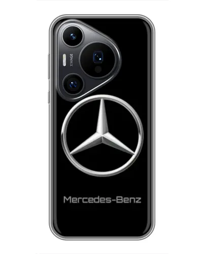 Чехол для Huawei Pura 70 PRO с картинкой «Mercedes Silver Logo»