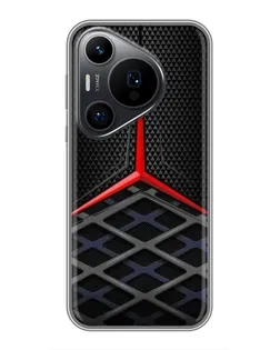 Чехол для Huawei Pura 70 PRO с картинкой «Mercedes Carbon Grid»