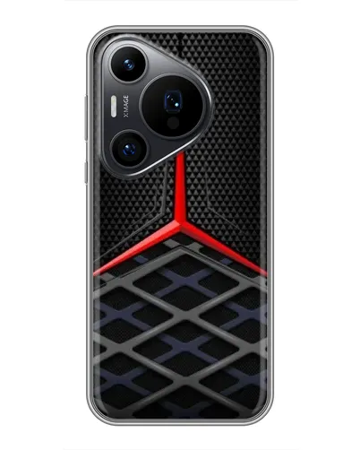 Чехол для Huawei Pura 70 PRO с картинкой «Mercedes Carbon Grid»