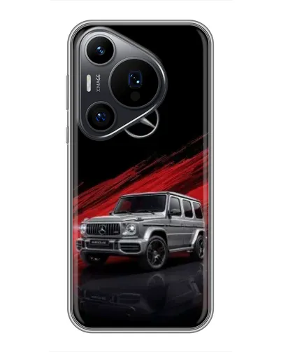 Чехол для Huawei Pura 70 PRO с картинкой «Mercedes G-Class красный»
