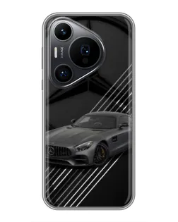 Чехол для Huawei Pura 70 PRO с картинкой «Mercedes AMG — графика»