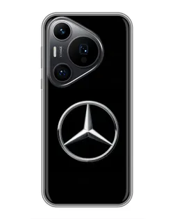 Чехол для Huawei Pura 70 PRO с картинкой «Mercedes классический лого»