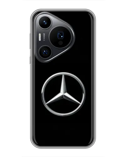 Чехол для Huawei Pura 70 PRO с картинкой «Mercedes классический лого»