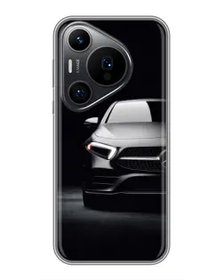 Чехол для Huawei Pura 70 PRO с картинкой «Свет фар Mercedes»