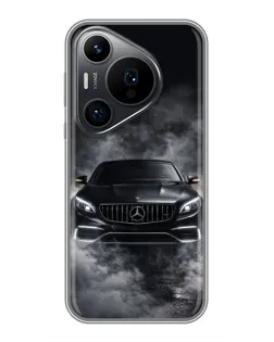 Чехол для Huawei Pura 70 PRO с картинкой «Mercedes в дыму»