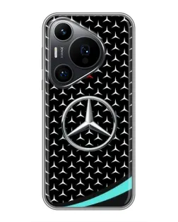 Чехол для Huawei Pura 70 PRO с картинкой «Mercedes — бирюзовый акцент»