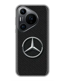 Чехол для Huawei Pura 70 PRO с картинкой «Карбоновый Mercedes стиль» Чехол для Huawei Pura 70 PRO с картинкой «Карбоновый Mercedes стиль»
