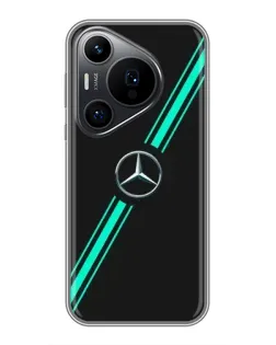 Чехол для Huawei Pura 70 PRO с картинкой «Спортивные линии Mercedes» Чехол для Huawei Pura 70 PRO с картинкой «Спортивные линии Mercedes»