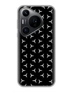 Чехол для Huawei Pura 70 PRO с картинкой «Mercedes паттерн звезд» Чехол для Huawei Pura 70 PRO с картинкой «Mercedes паттерн звезд»