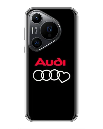 Чехол для Huawei Pura 70 PRO с картинкой «Логотип Audi Heart»