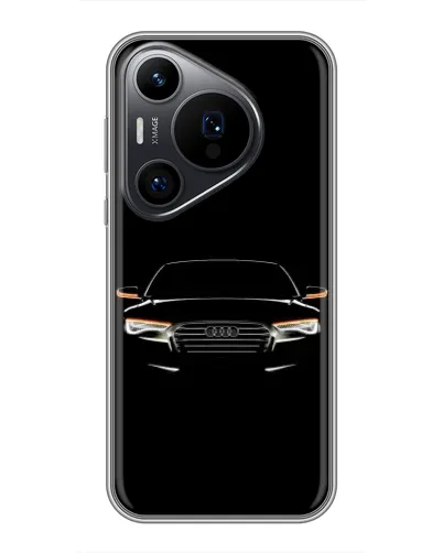 Чехол для Huawei Pura 70 PRO с картинкой «Audi — ночной контур»
