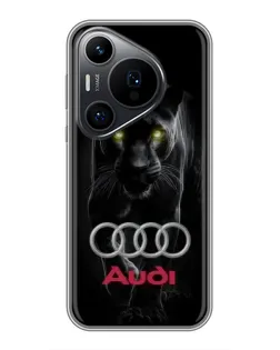 Чехол для Huawei Pura 70 PRO с картинкой «Пантера и Audi»