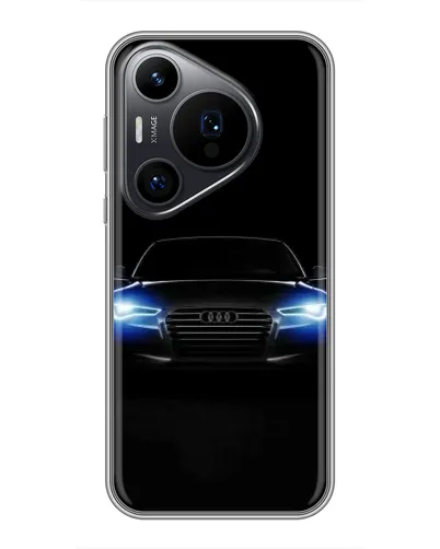 Чехол для Huawei Pura 70 PRO с картинкой «Audi в неоне»