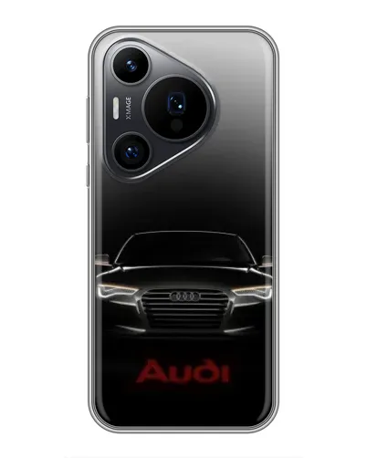 Чехол для Huawei Pura 70 PRO с картинкой «Audi — градиентный контур»