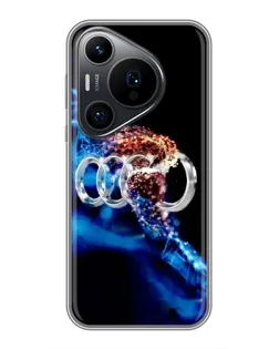 Чехол для Huawei Pura 70 PRO с картинкой «Энергия лого Audi»