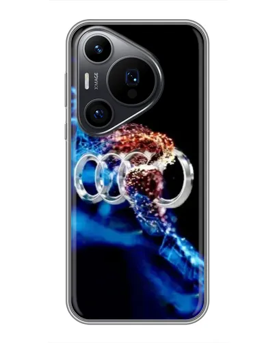 Чехол для Huawei Pura 70 PRO с картинкой «Энергия лого Audi»