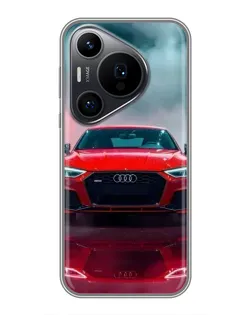 Чехол для Huawei Pura 70 PRO с картинкой «Audi RS — красный стиль»