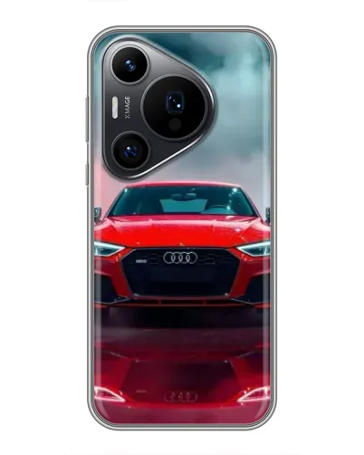 Чехол для Huawei Pura 70 PRO с картинкой «Audi RS — красный стиль»