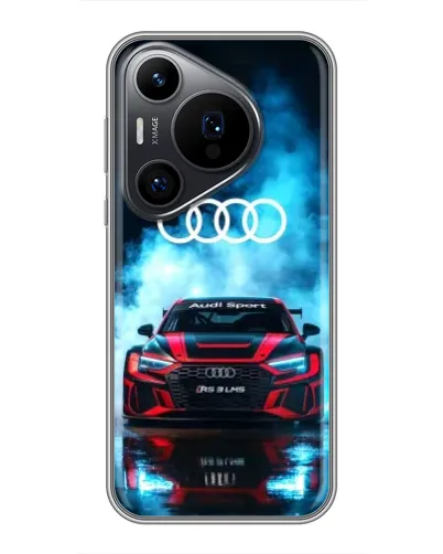 Чехол для Huawei Pura 70 PRO с картинкой «Audi Sport — неон»